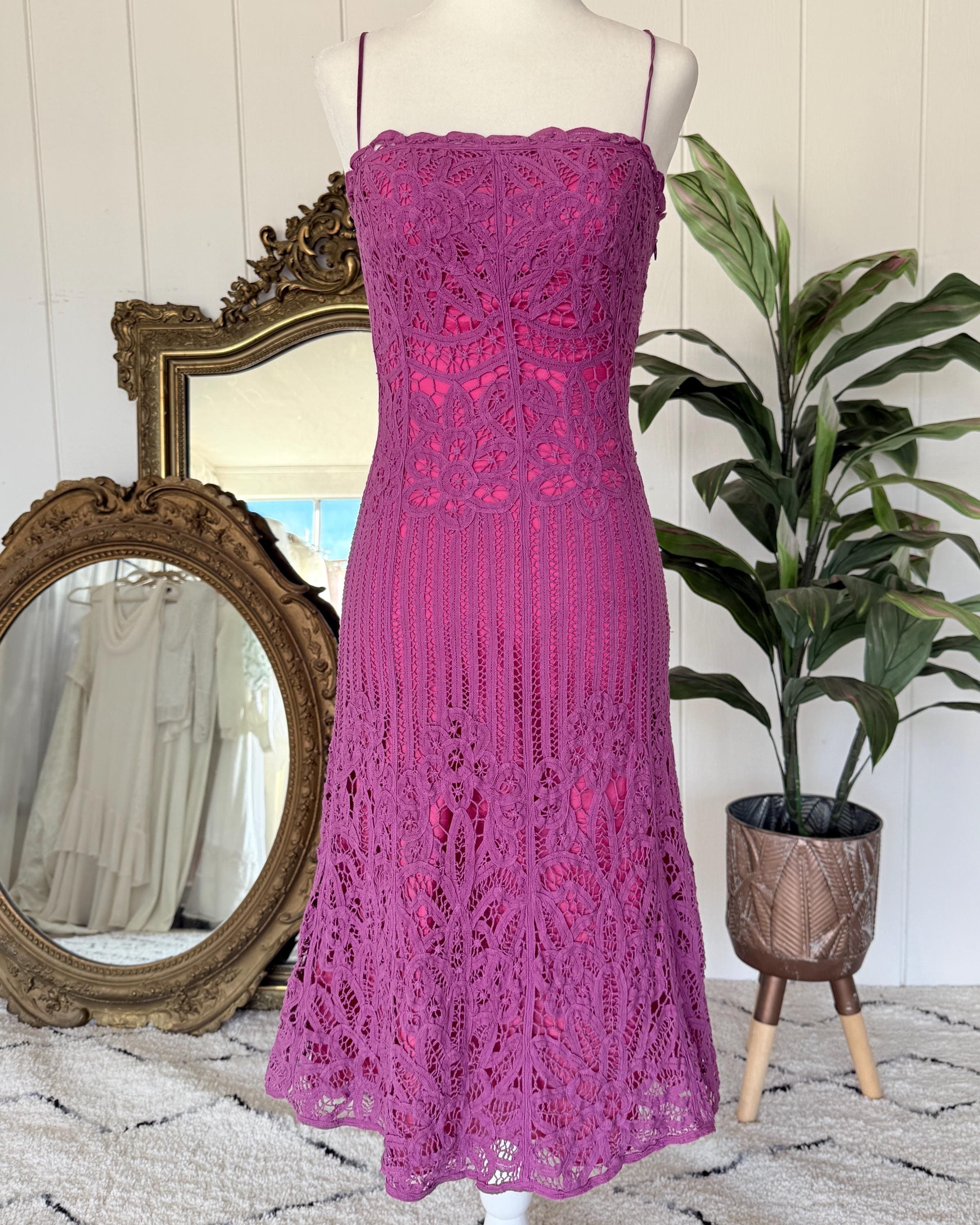 Vintage Betsey Johnson Crochet Dress Size 2 Etsy