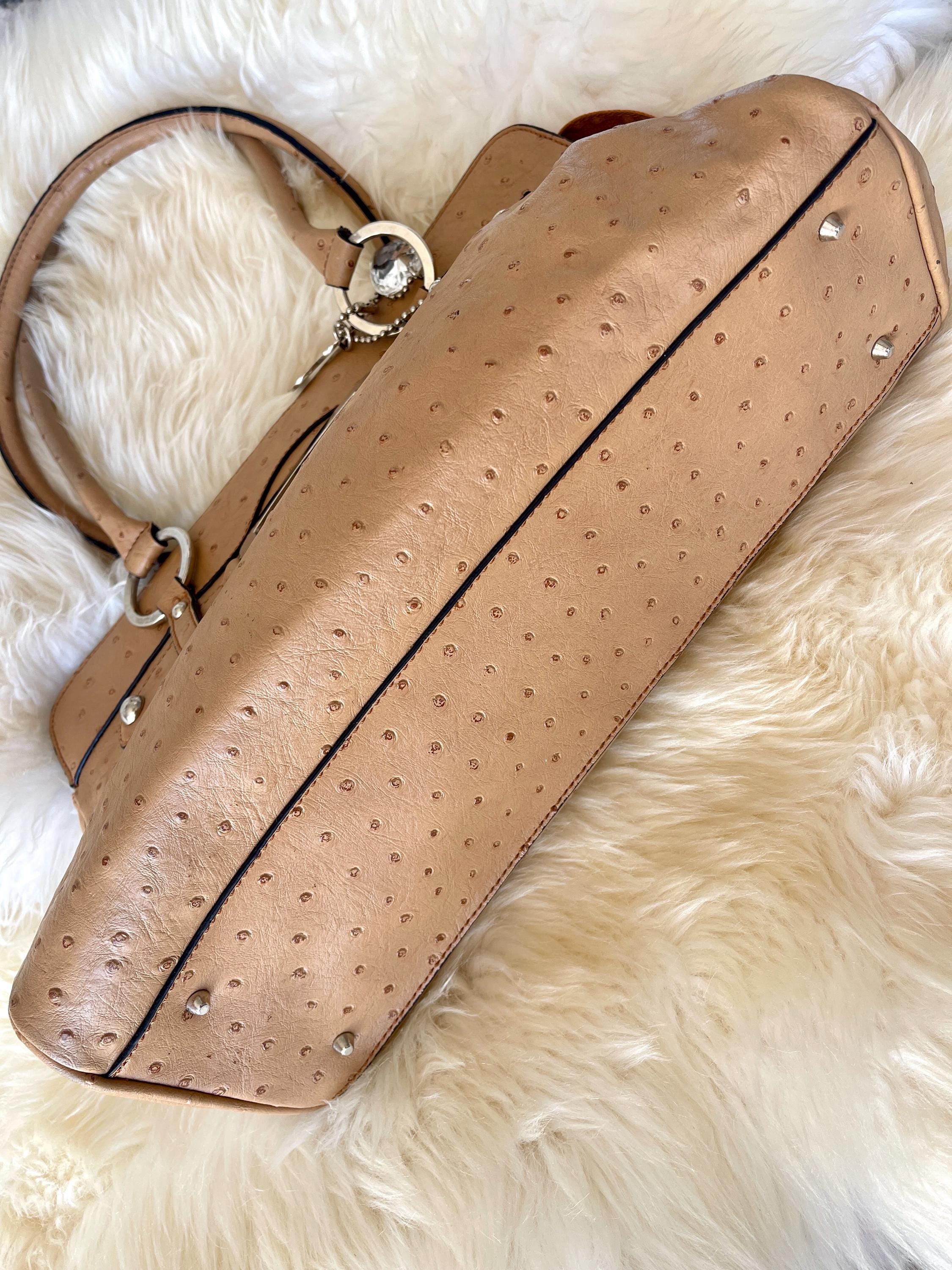 Vintage 90s Y2K Tan Ostrich Guess Purse With Charms - Etsy