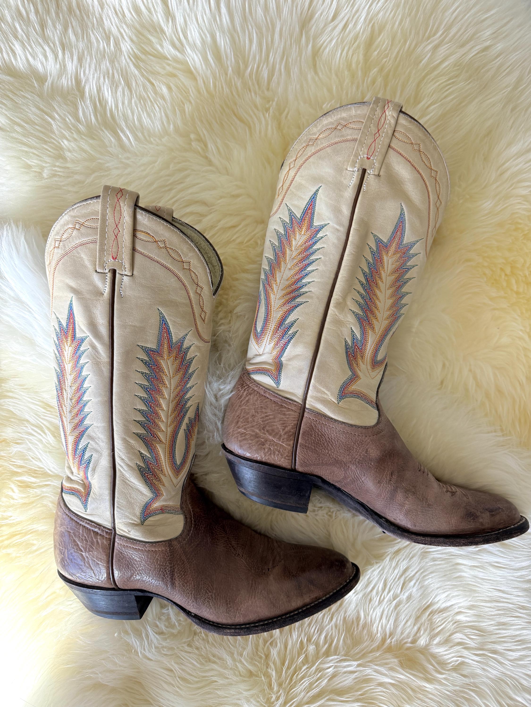 Tony Lama オーストリッチ ウエスタンブーツ ヴィンテージ　8ハーフD Tony Lama オーストリッチ ウエスタンブーツ ヴィンテージ 8ハーフD