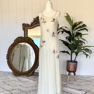 90s embroidered dress 90s Embroidered Peasant Dress Luxie Vintage