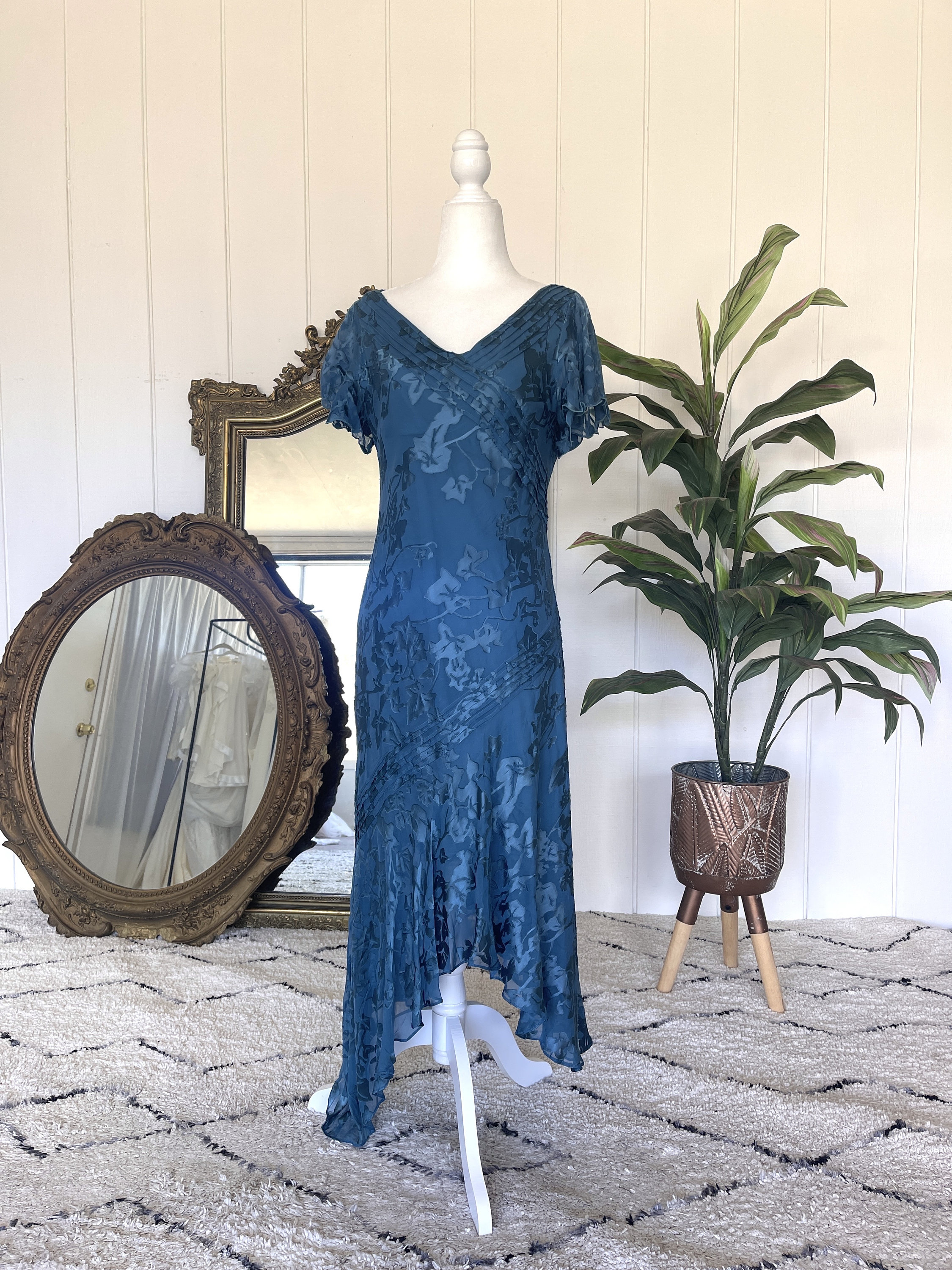 adrianna papell 90s dress Vintage Aqua Sequin Dress by Adrianna Papell  Ragstock
