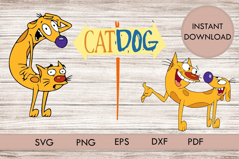 Bundle Catdog Svg Png Cat Dog Cricut Cutting Silhouette Etsy