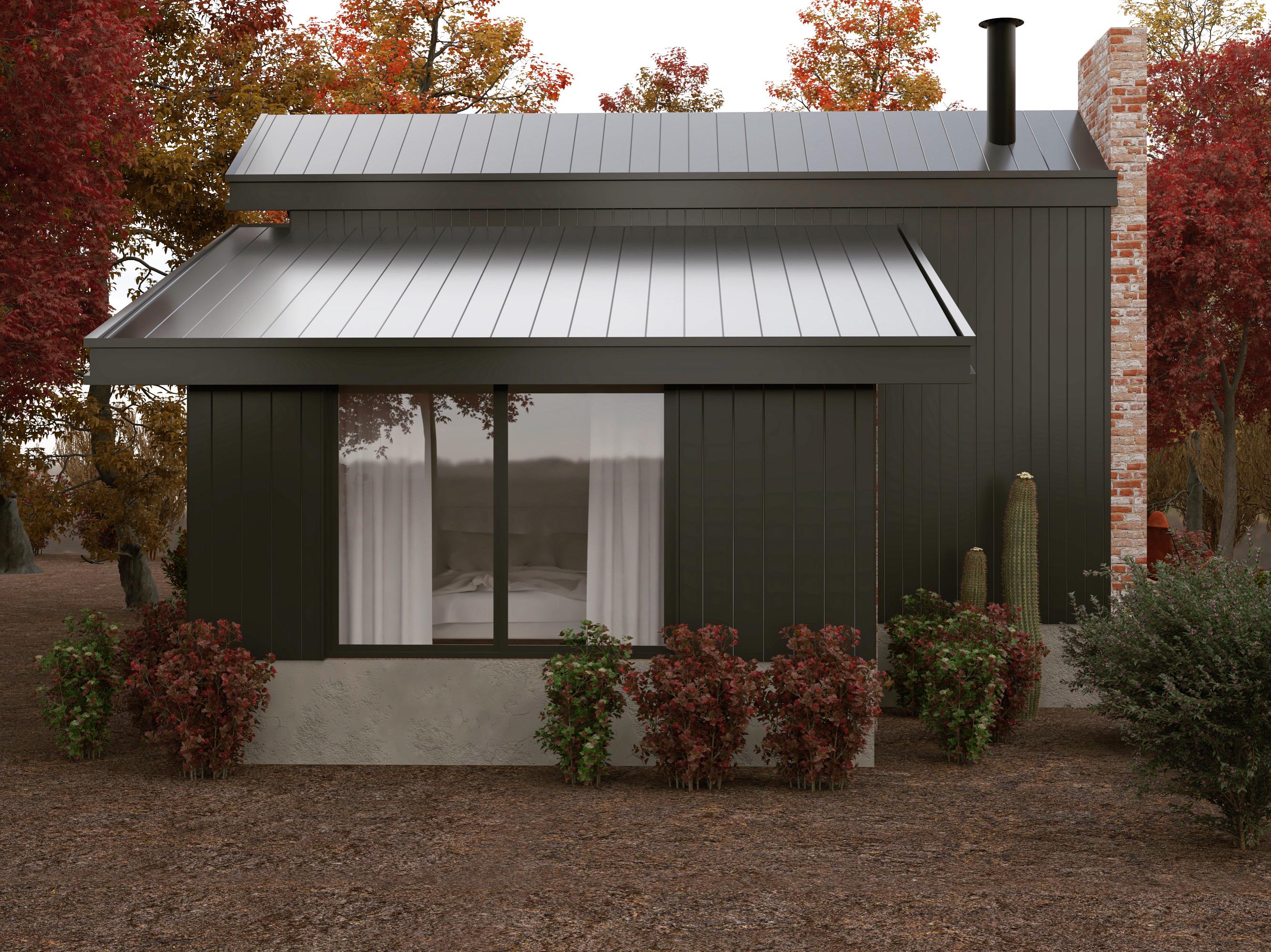 Modern Cabin House Plan | Contemporary Small Home Design | Digital ...