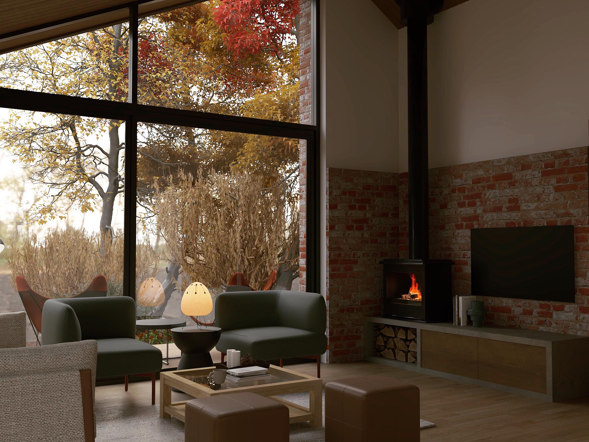 Modern Cabin House Plan | Contemporary Small Home Design | Digital ...