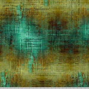 Free Spirit Tim Holtz Eclectic Elements Piano Sorte - Patina || Abandoned - By The Yard (36" x 43/44")