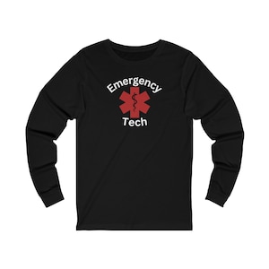Custom Emergency Department Technician Crewneck Long sleeve, ED Tech Shirt, ED Tech T Shirt, ED Tech gift, Tech shirt, Nurse Shirt, Er Tech