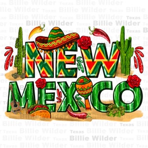 New Mexico png sublimation design download, cinco de mayo png, Mexican png, sombrero hat png, sublimate designs download
