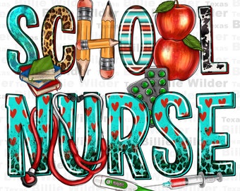 School Nurse png sublimate designs download, western Nurse png, back to school png, Nurse life png, sublimate designs download
