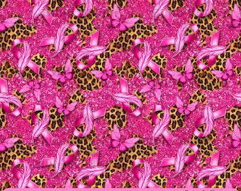 Breast Cancer ribbon seamless pattern digital paper, glitter digital seamless pattern png, seamless pattern png, printable scrapbook paper