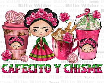 Cafecito y chisme coffee cups png, Mexican coffee cups png, cinco de mayo png, Mexican png, coffee mug png, sublimate designs download