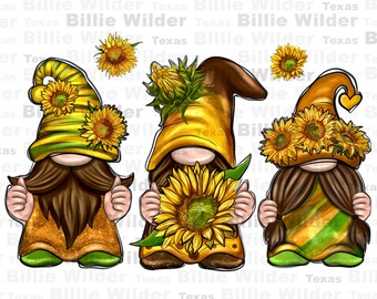 Pobierz projekt sublimacji słonecznika gnomów png, słodkie gnomy png, ręcznie rysowane gnomy png, słoneczniki png, sublimacja wzorów do pobrania