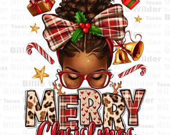 Merry Christmas afro messy bun png sublimation design download, Messy bun png, Merry Christmas png,afro woman png,sublimate designs download