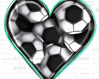 Corazón de fútbol png, diseño de sublimación de fútbol png, corazón de fútbol png, corazón de deportes png, diseño de corazón de fútbol png, descarga de png de sublimación deportiva