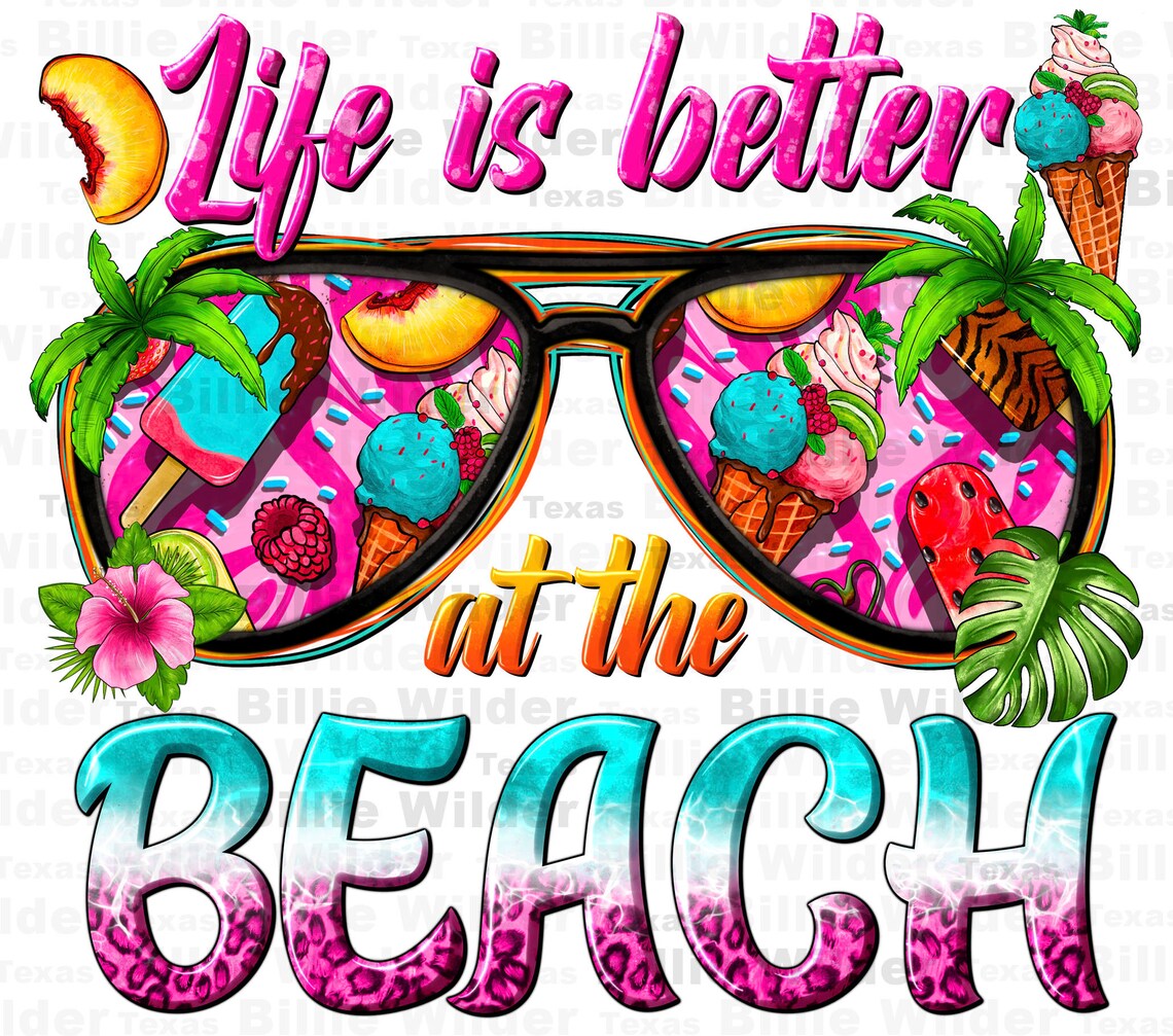 Life Is Better At The Beach Portachiavi Da Parete Autoadesivo Con 5 Ganci, Decorazione Ingresso, 18x11 Cm