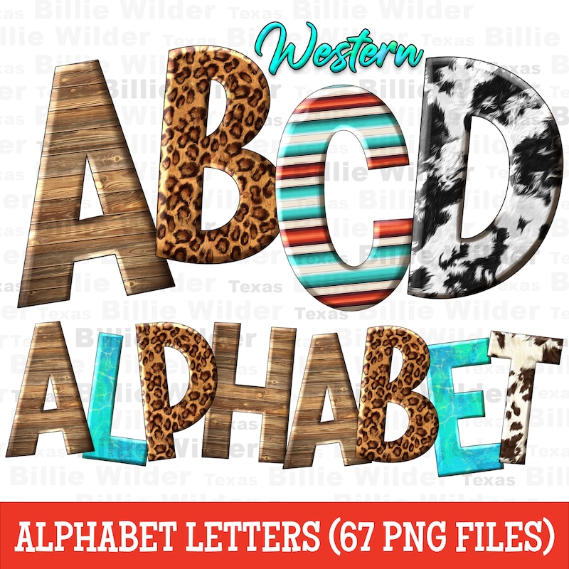 Western Letters - Etsy