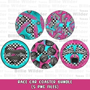 Race car coaster bundle png sublimation design download, race vibes png, glitter car coaster png, sublimate designs download