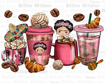 Cafecito y chisme coffee cups png, Mexican coffee cups png, cinco de mayo png, Mexican png, coffee beans png, sublimate designs download