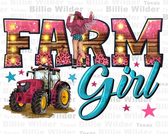 Farm girl png sublimation design download, farm life png, western farm png, farm tractor png, sublimate designs download