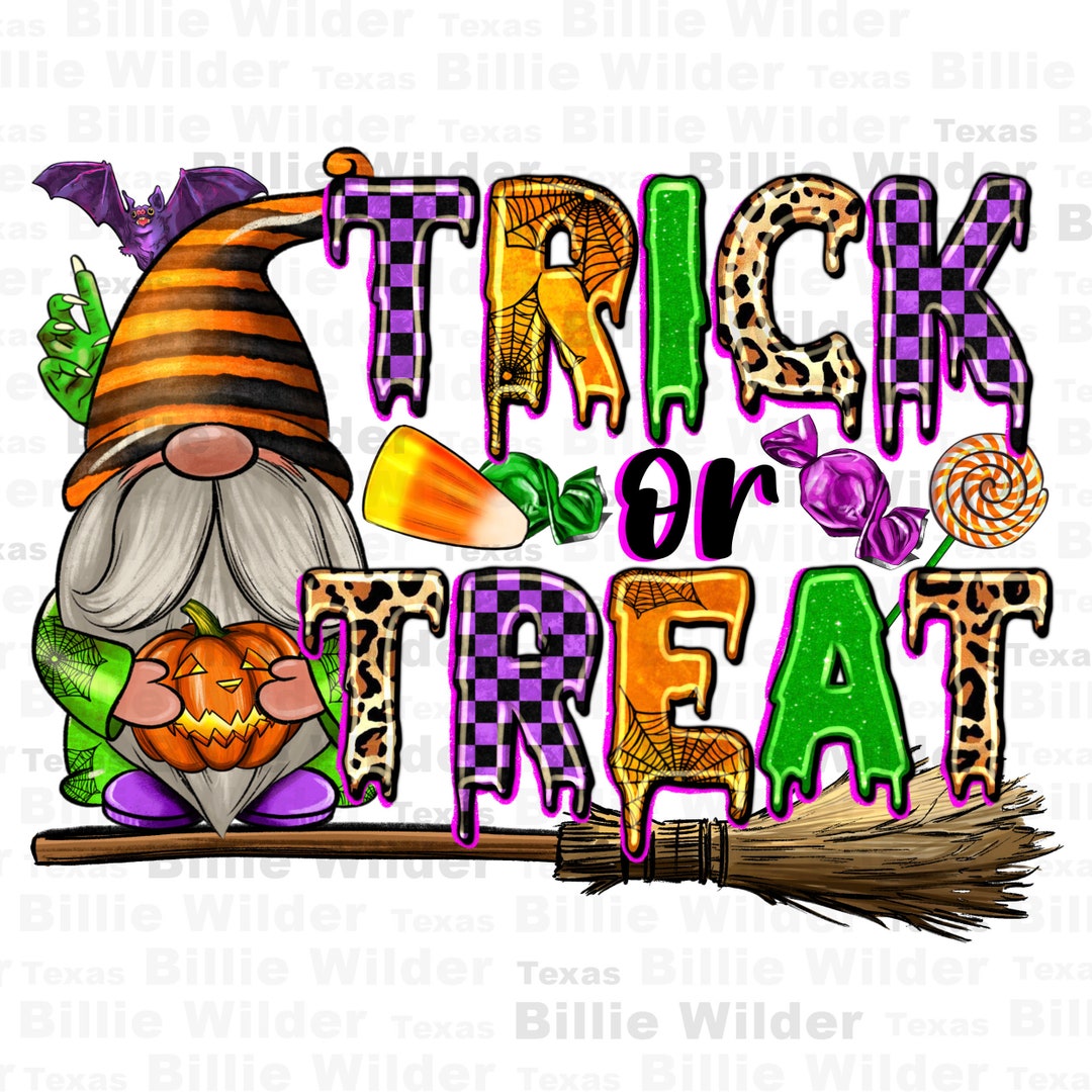 Trick or Treat Png Sublimation Design Download, Happy Halloween Png ...
