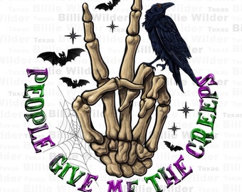 La gente mi dà i brividi download del design di sublimazione png, Happy Halloween png, stagione spettrale png, dolcetto o scherzetto png, download sublimato