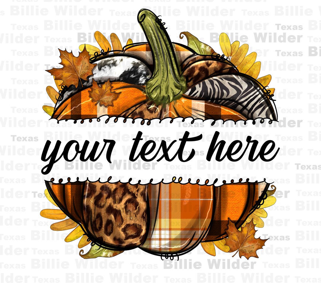 Personalized Fall Pumpkin Png Sublimation Design Download, Hello Fall ...