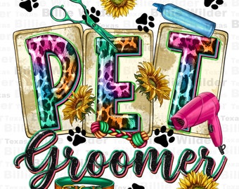 Western pet groomer png sublimation design download, shop groomer png, pet groomer png, pet grooming shop png, sublimate designs download