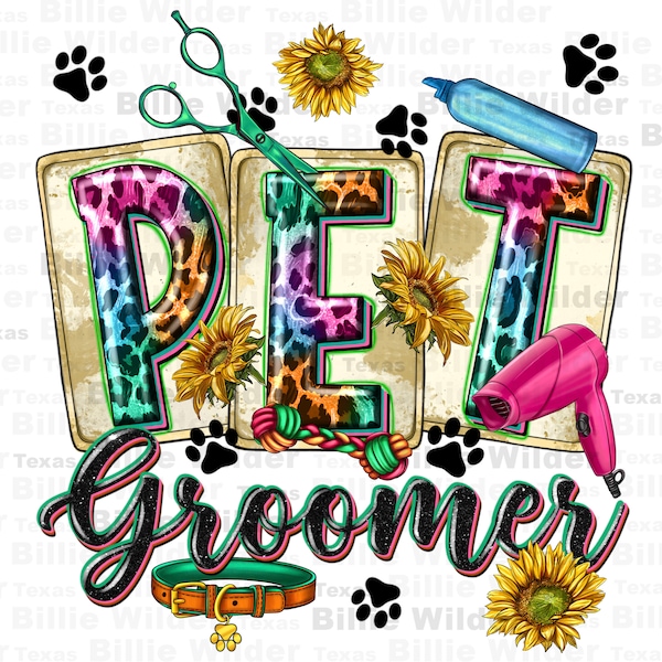 Western pet groomer png sublimation design download, shop groomer png, pet groomer png, pet grooming shop png, sublimate designs download