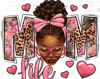 Afro messy bun Mom Life png sublimation design download, Momlife png, Messy bun png, Messy bun momlife png, sublimate designs download