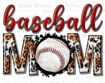 Baseball mom with leopard png sublimation design download, Baseball game png, Baseball life png, sport png, sublimate designs download