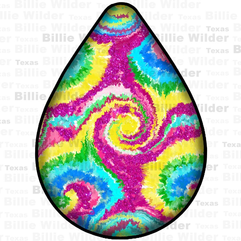 Tie Dye Teardrop Earrings Png Sublimation Design Bundle, Western ...