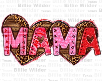 Mama Valentine's Day png sublimation design download, Mother's day png, western hearts png, love mama png, sublimate designs download