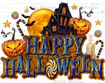 Happy Halloween png sublimation design download, Happy Halloween png, trick or treat png, Halloween vibes png, sublimate designs download