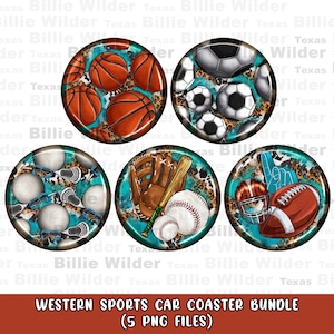 Western sports car coaster bundle png sublimation design download, game day png, western car coaster png, sublimate designs download