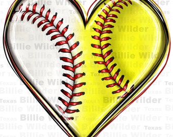 Baseball and Softball Heart Png,Softball Sublimation Design PNG,Baseball Heart Png, Sports Heart Png, Leopard heart png, Sports Png Download