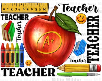 Teacher png sublimation design download, Teacher's Day png, back to school png, Teacher life png, sublimate designs download