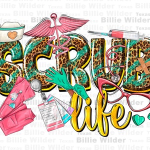Scrub life png sublimation design download, Nurse png, Nursing png, Nurse life png, Nurse png design, sublimate designs download