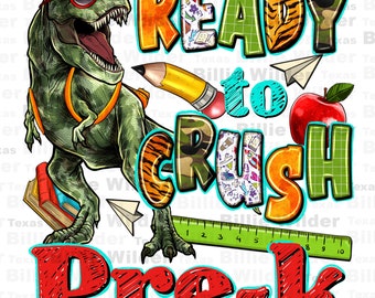 Listo para aplastar Pre-K png descarga de diseño de sublimación, Pre-K png, antes de la escuela png, regreso a la escuela png, sublimar diseños descargar