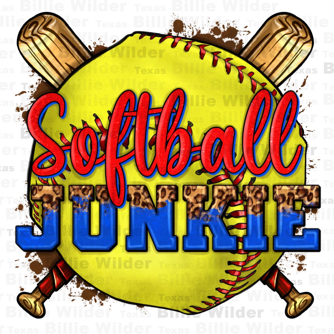 Softball Junkie Png Sublimation Design Download, Softball Game Png