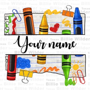 Personalized teacher name crayons png sublimation design download, Teacher&#39;s Day png, custom name Teacher png,crayons png,sublimate download