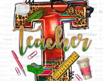 Western Teacher png sublimation design download, Teacher's Day png, back to school png, Teacher life png, sublimate designs download