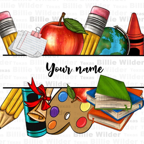 Spersonalizowany nauczyciel png projekt sublimacji do pobrania, Dzień Nauczyciela png, niestandardowa nazwa nauczyciela png, sublimacja wzorów do pobrania