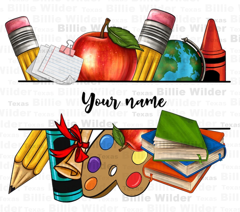 Spersonalizowany nauczyciel png projekt sublimacji do pobrania, Dzień Nauczyciela png, niestandardowa nazwa nauczyciela png, sublimacja wzorów do pobrania
