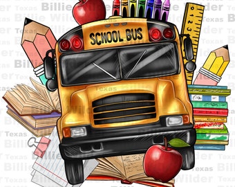 School bus driver png sublimation design download, back to school png, school bus driver png, school bus png, sublimate designs download