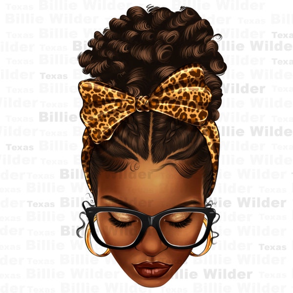 Afro messy bun leopard bow png sublimation design download, Messy bun png, Messy bun life png, sublimate designs download