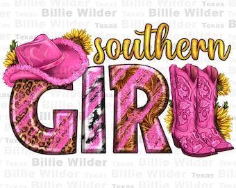 Descarga de diseño de sublimación png occidental de chica sureña, png de sombrero rosa, png de vida de vaquera, png de vaquera occidental, descarga de diseños sublimados