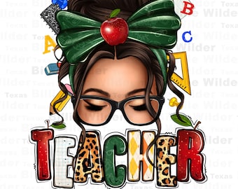 Teacher life afro messy bun png sublimation design download, Teacher Life png, Teacher's Day png, sublimate designs download