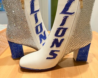 Custom Sports Fan Sneakers – Hand-Rhinestoned for Any Team