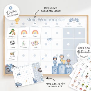 Plano semanal Montessori para carro infantil com cartões de rotina, plano semanal infantil para IMPRIMIR, ideia de pôster para quarto infantil, matrícula escolar para criança em idade escolar