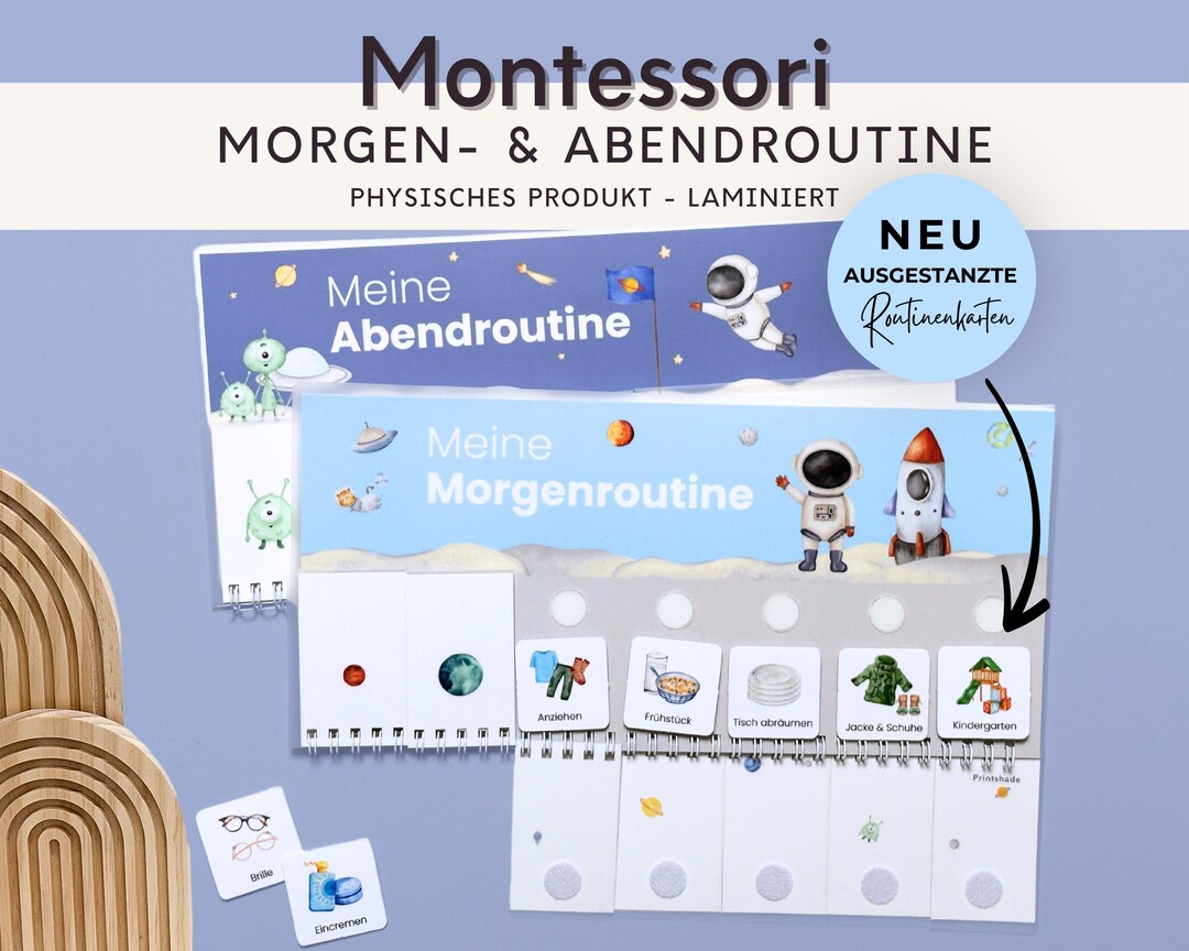 Routine Alien Design Morning and Evening Routines, Montessori Toys for Children, Alien Space ...