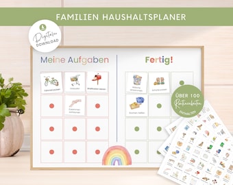 Children's Montessori household plan, family chore plan, household to-do list, cleaning schedule, chore chart, promoting independence, tasks PDF